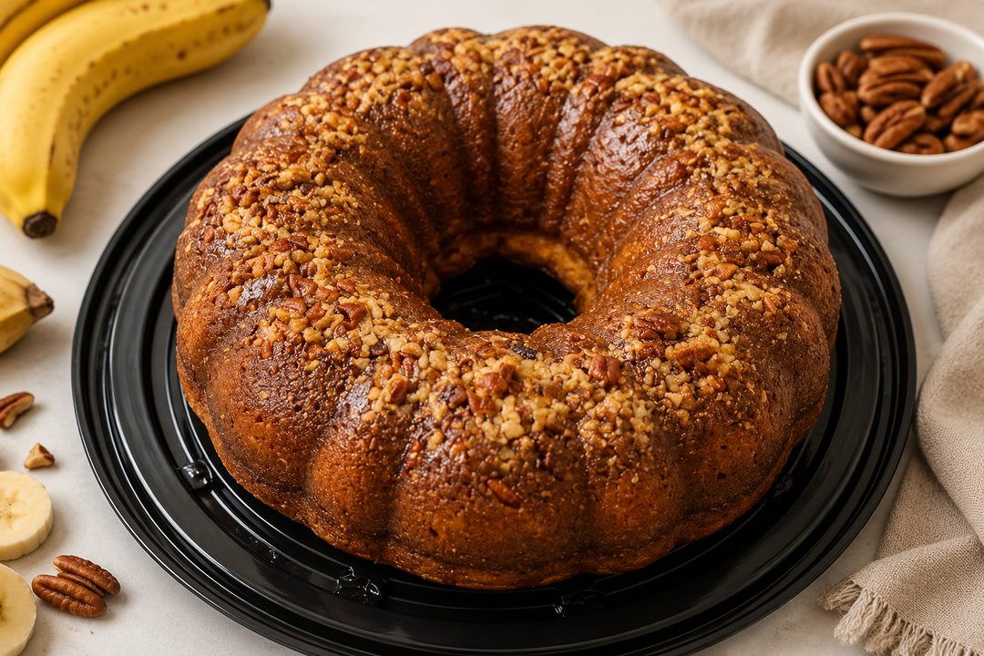 Banana Nut rum cake