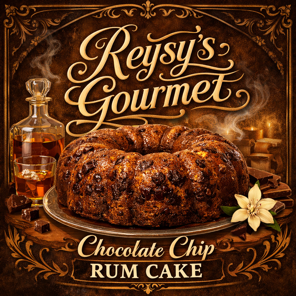 Chocolate Chip rum cake