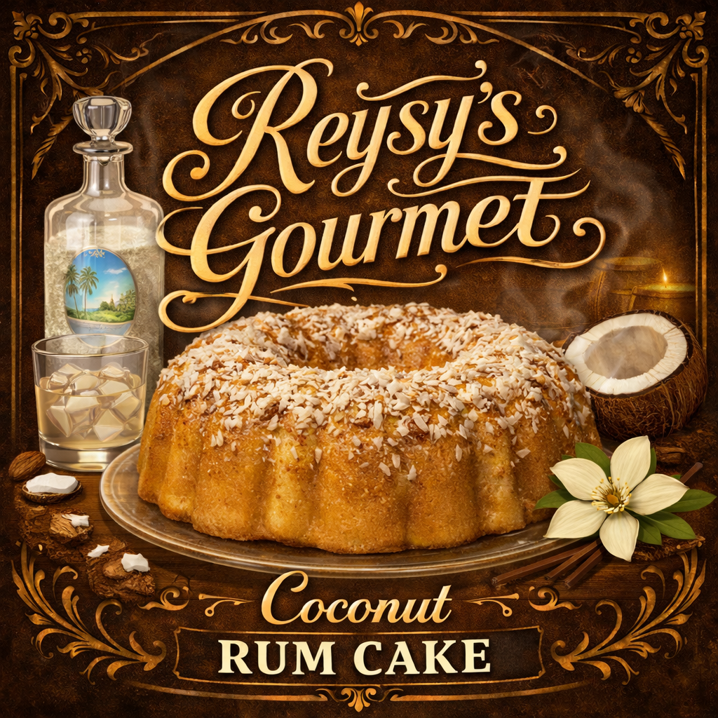 Coconut rum cake