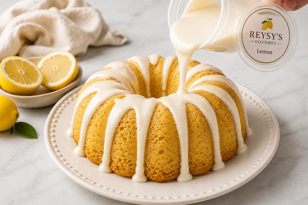 Lemon rum cake