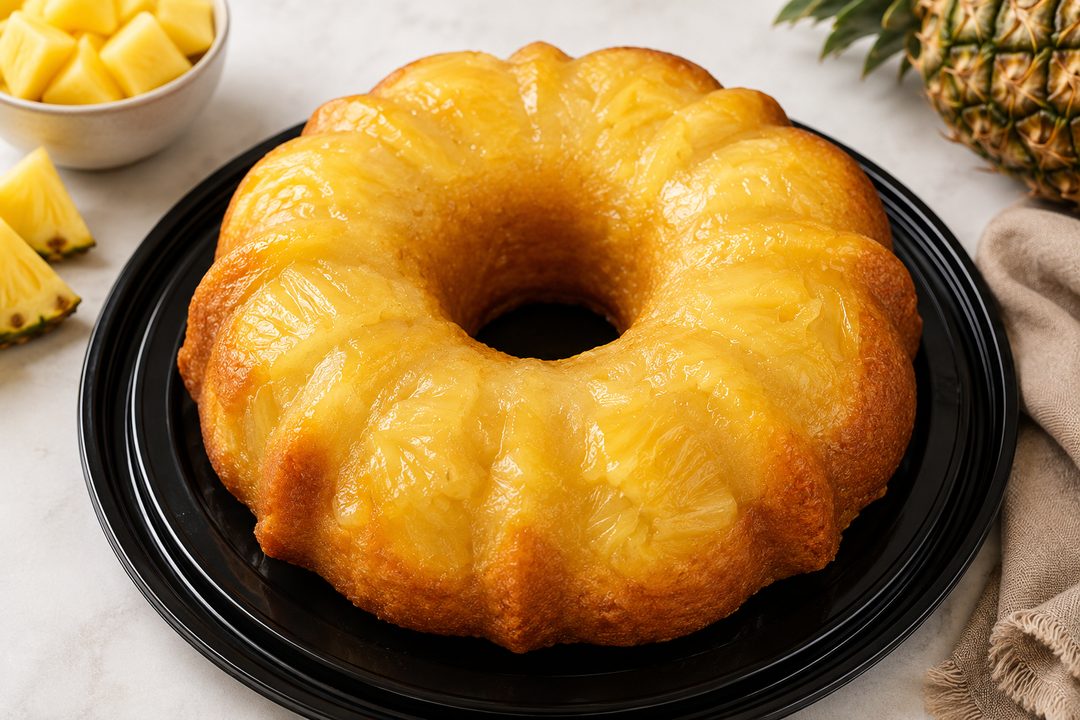 Pineapple rum cake