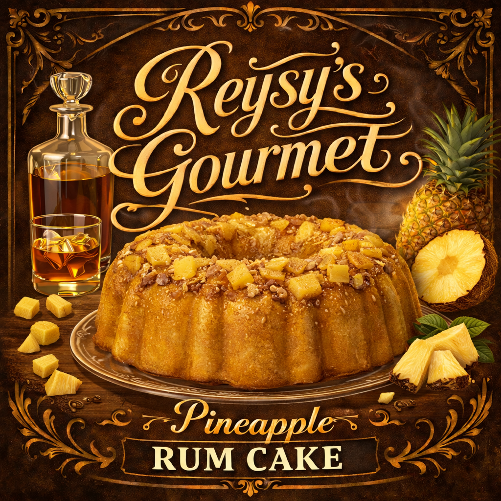 Pineapple rum cake