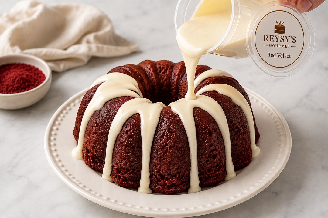 Red Velvet rum cake